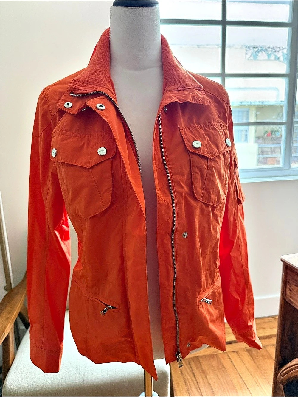 Lauren Ralph Lauren Orange Utility Jacket Like New
